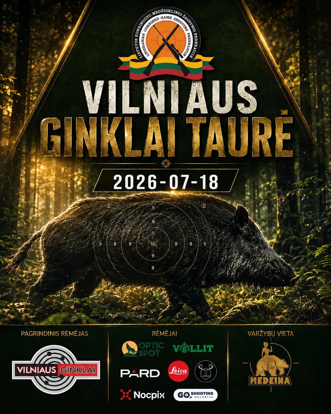 LKMŠF 2026 IV etapas „Vilniaus ginklai“ taurė, Panevėžio r., šaudykla ,,Medeina“